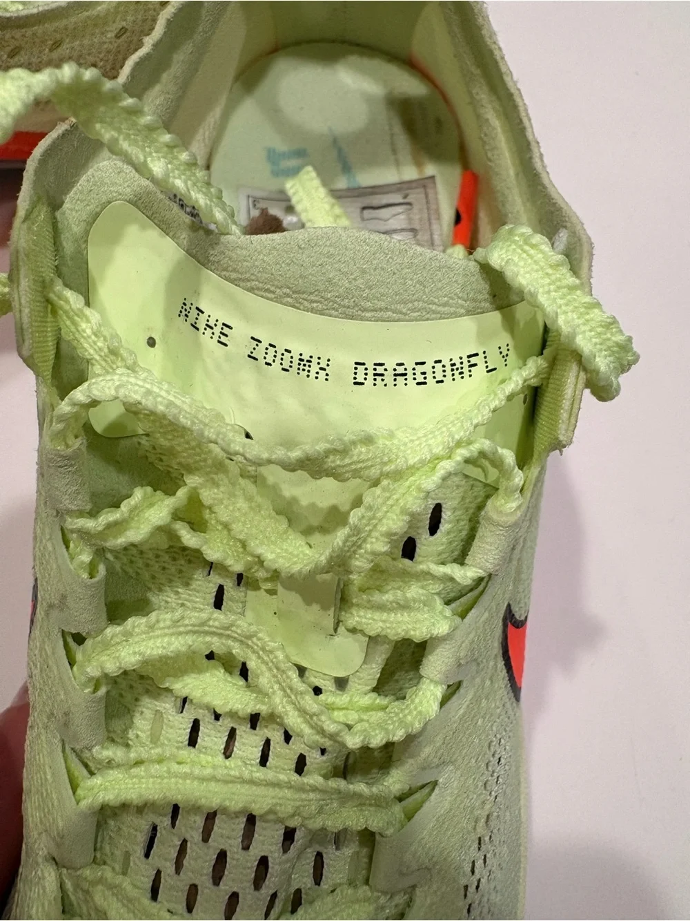 Nike Distance Track Spikes ZoomX Dragonfly Women's size 5.5. Men’s size 4